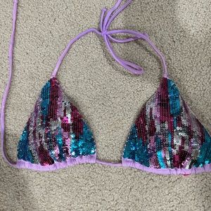 Victoria Secret sequin bikini top